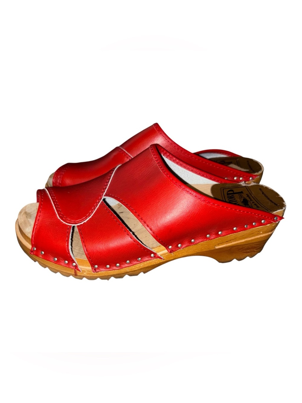 TROENTORP Swedish Mariah red clog sandals 37/7-7.5